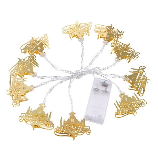 Eid Mubarak Ramadan LED Fairy String Light Moon Star Islam Muslim Hanging Decor Eid Mubarak Ramadan LED Fairy String Light Moon Star Islam Muslim Hanging Decor